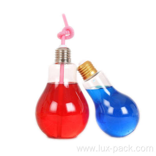 Hot Sale Plastic Juice PET Bottles Bulb Shape